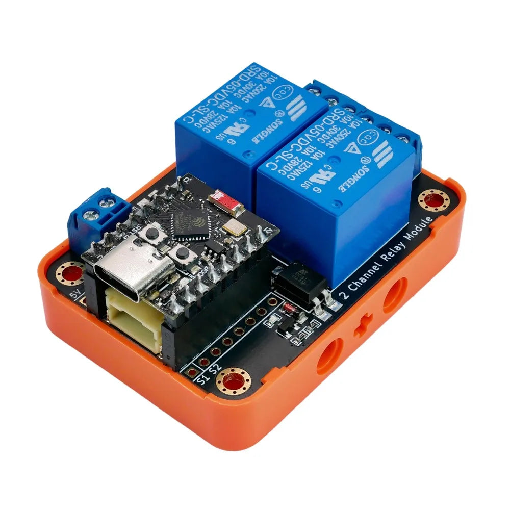 2 Channel DC 5V Relay Module Low Level Trigger with Optocoupler Isolation Smart Home Control Board Compatible with Arduino ESP32