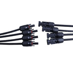 MC4 Solar Connector T Type Y Branch PV Panel Parallel Connection Waterproof IP67 Male Female 2Pcs Solar Cell Plug