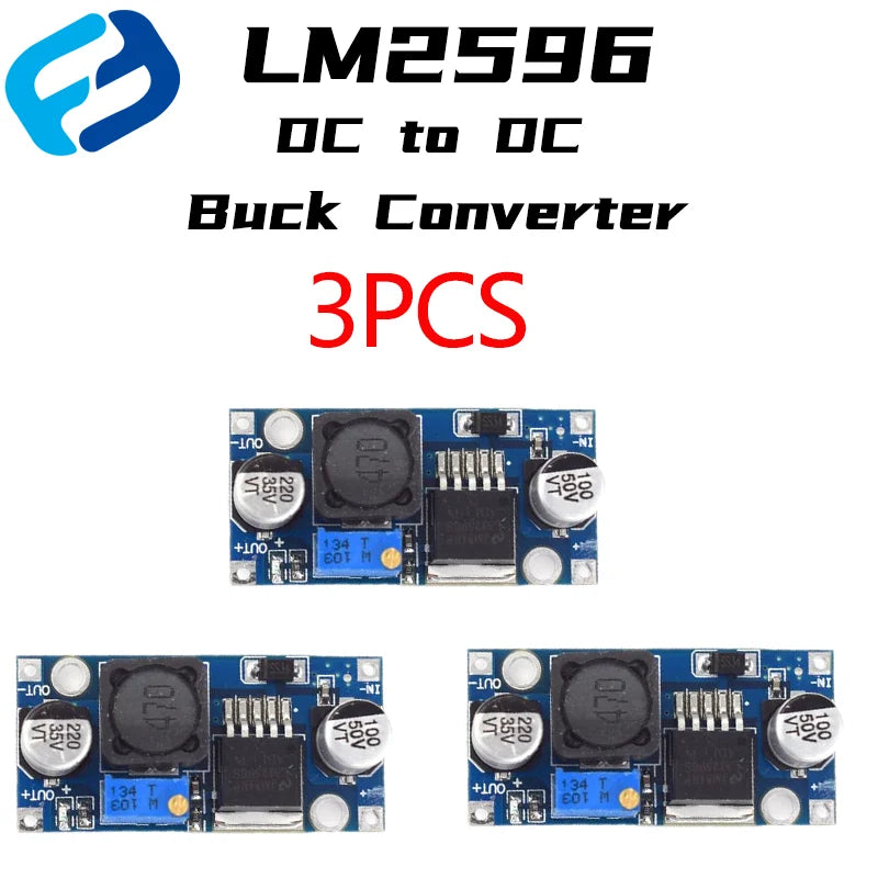 Adjustable Output LM2596S Step Down Module DC to DC Buck Converter Voltage Regulator Conversion Power Supply Module LM2596
