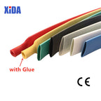 1M Clear4.8/6.4/7.9/9.5/12.7/15mm Dual Wall Heat Shrink Tube Thick Glue 3:1 Ratio Shrinkable Tubing Adhesive Lined Wrap Wire Kit