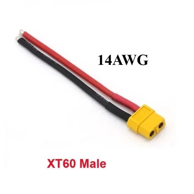 Xt60 Xt30 T Xt90 Mpx Plug Connector Male / Female Connector Plug With 12/14 /16awg Silicone Wire 100mm For Rc Battery Cable