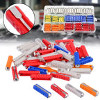 100/200 Pcs Continental Car Fuses Set European Bar Torpedo Fuse Automotive Circuits For Vintage Classic Cars 5/8/10/16/25 AMP