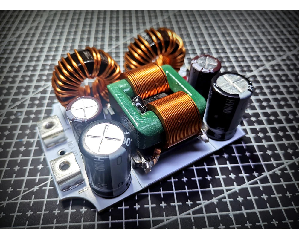8A 20A 50A DC LC-EMI Filter EMC Car Audio Amplifier Power Supply Purification Noise Impurities Electromagnetic Interference Filt