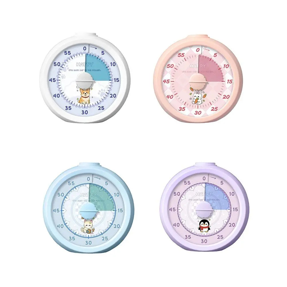 Portable Visual Timer Multifunctional 60-Minutes Timer Countdown Alarm Clock Silent Operation Visualization Function