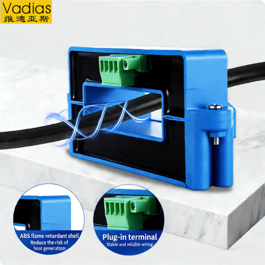 AC/DC Current Transmitter 4-20MA/0-10V/0-5V/RS485 Copper Platoon Current Transducer 100A 200A 500A AC/DC Current Transmitter