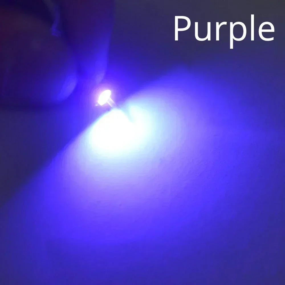 100PCS 5050 0805 LED SMD SMT Chip Red Yellow Green White Blue Orange Purple Pink RGB Emitting Diode Light 3.3V Voltage Neon Lamp