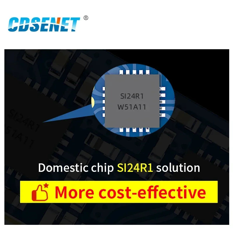 5pcs SPI Module 100mW 20dBm E01C-ML01DP5 Si24R1 2.4GHz PA LNA Rf CDSENET 2.5km Long Range Wireless Transmitter Receiver NRF24L01