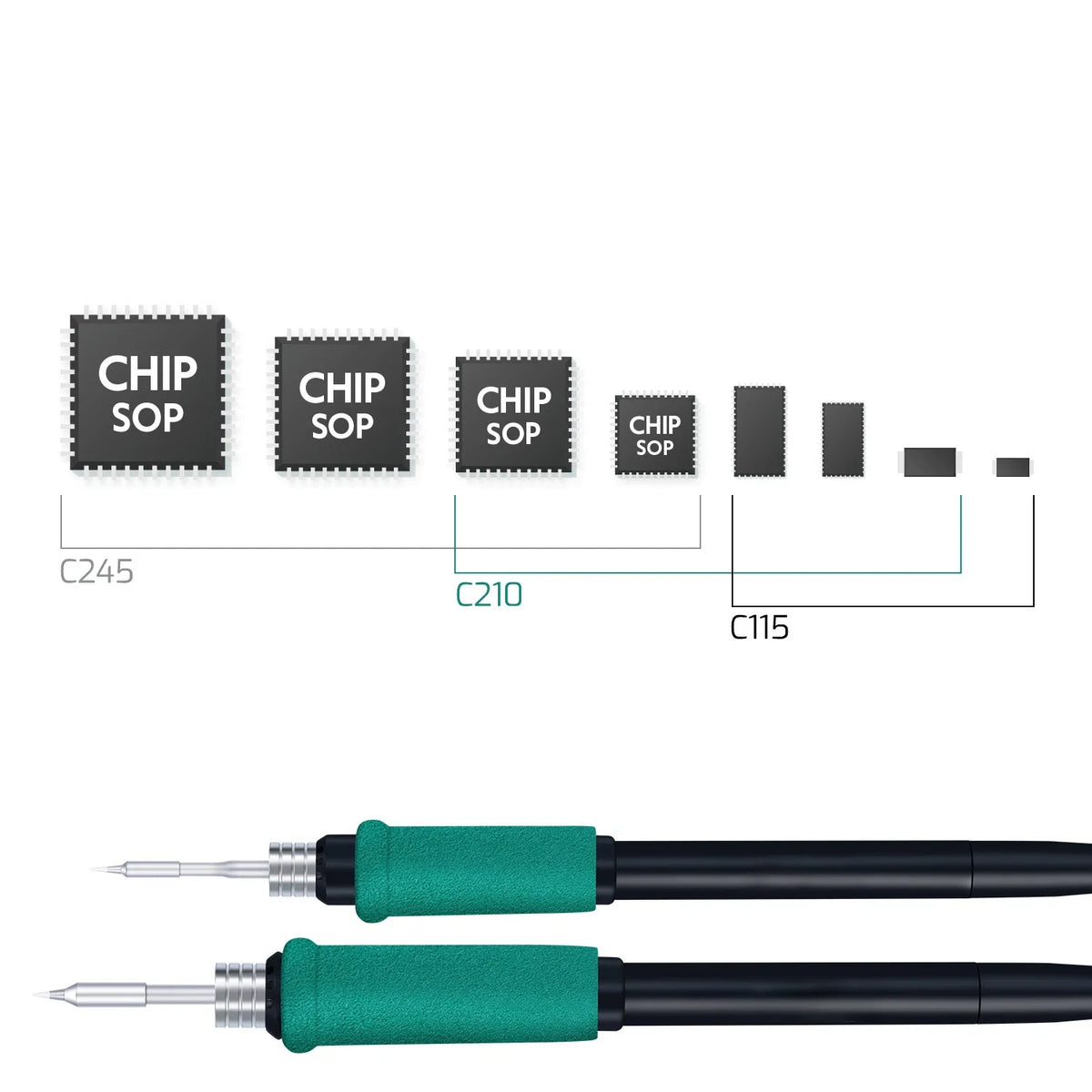 YIHUA 60W Digital Soldering Station 982-V C210/C245 Soldering Iron Kit ESD Precision Soldering Tools