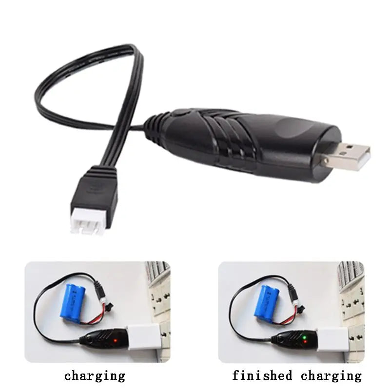 DX62 7.4v Charger 2000mA /1000mA/500mA XH-3P 2S Lipo Li-ion Electric RC Toys Aircraft Car Drone Robot for Tank 7.4V USB Charg