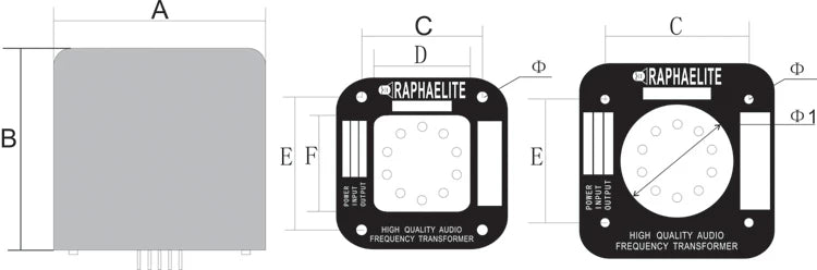 Raphaelite canned inductor  10H 300mA ，DC resistance: 75Ω, current: 300mA, core size: 24.5 * 55