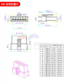 10Pair SM 2.54mm Pitch 2 3 4 5 6 7 8 Pin JST SM-2/3/4/5Y Male & Female Head Plug Housing Pin Header Crimp Terminals Connector