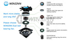 WINSINN 25mm 30mm 40mm RGB Fan USB Color Led DC 5V 12V 24V 2510 3010 4010 Hydraulic Bearing Brushless Cooling 2PIN