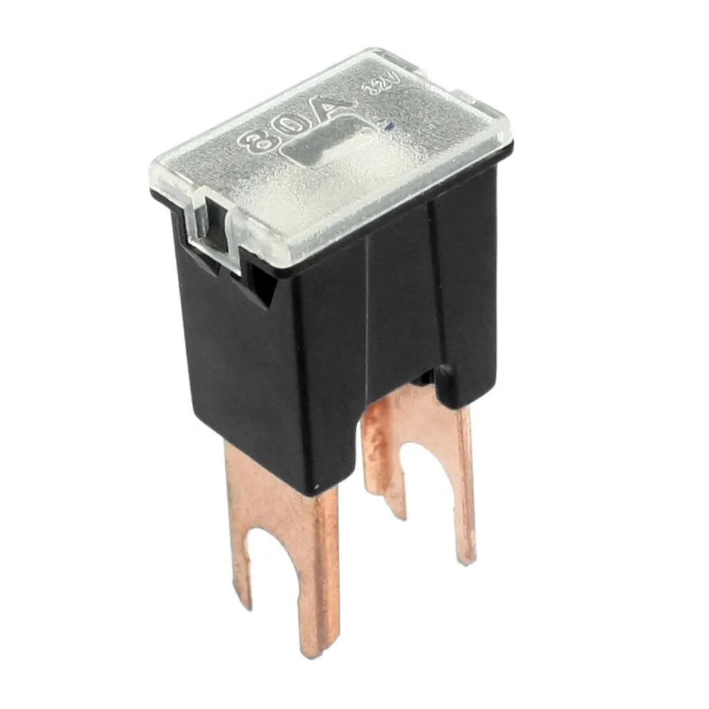 X Autohaux Car Straight Terminal 80A Slow Blow Male 2 Blades Adapter In Pal Fuse Universal Black Auto Accessories