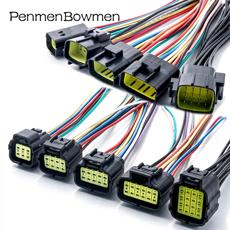 1 Set 1 2 3 4 6 8 10 12 16 Pin Car Truck Socket Oxygen Electrical Cable Connectors Waterproof Female Male Wire Harness Plug