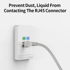 AMPCOM RJ45 Connector Strain Relief Boots Cover for CAT6/5E/5 Ethernet Cable, Plastic Lan Cable Strain Connector Boot Ends Caps