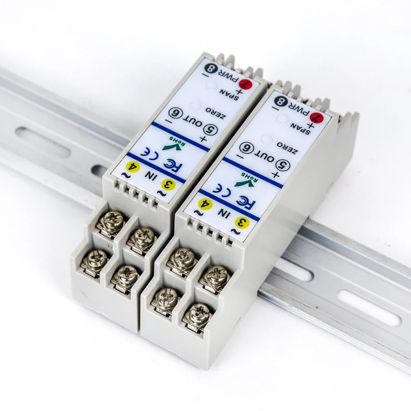 HDH-26 AC Current Transmitter 0-1A 0-5A 0-10A Input 4-20mA 0-5v 0-10V Output DC24V Power AC Current Transducer Sensor