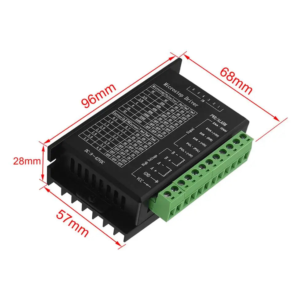 4PCS Stepper Motor Driver TB6600 Upgrade Nema 23 Nema17 4A DC9-42V + 1Pcs Breakout Board CNC USB MACH3 100Khz 4 Axis Controller