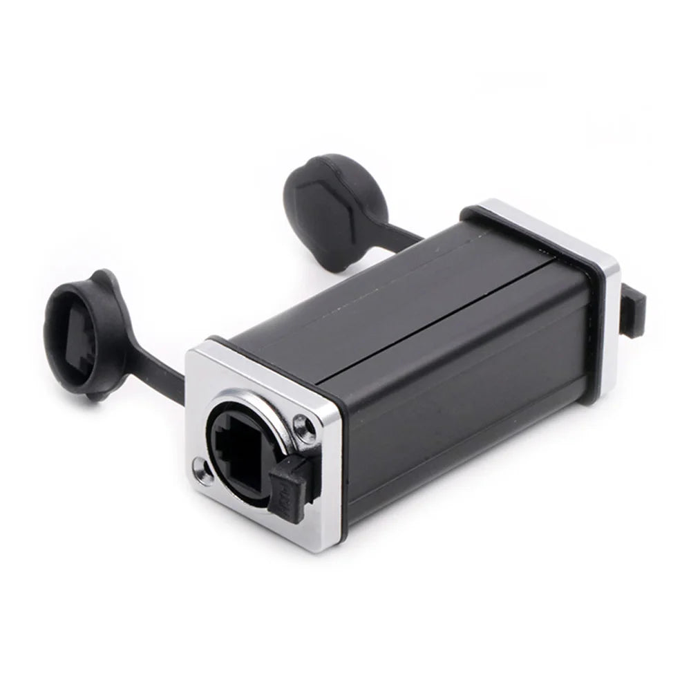1pc New Arrival Waterproof Network Connector RJ45 Ethernet Connector Female Panel Mount Sockets IP65 Level