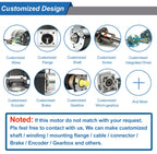 JK57BLS01 DC36V 4000rpm 46W 0.11N.m 2A Brushless DC Motor With Hall-sensor 3-phase Brushless BLDC Motor with Driver BLD70 BLD300