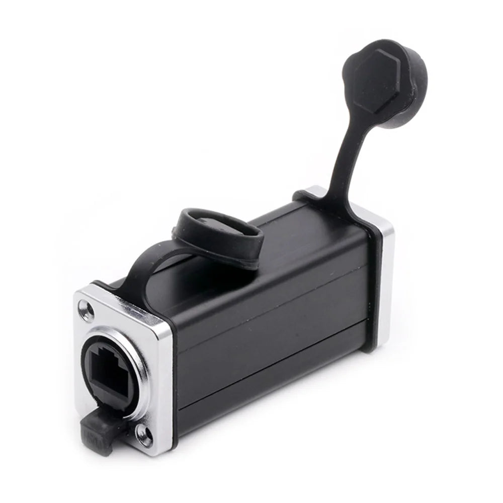1pc New Arrival Waterproof Network Connector RJ45 Ethernet Connector Female Panel Mount Sockets IP65 Level