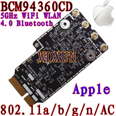 4Antennas 802.11AC Wifi BCM94360CD Wireless Network Card with Bluetooth 4.0 For OS X Yosemite 10.10