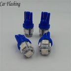 Car Flashing 100Pcs Promotion T10 5 smd 1206 5led 5SMD Car signal LED Light 194 168 192 W5W 3020 12v Auto Wedge Lighting DC lamp