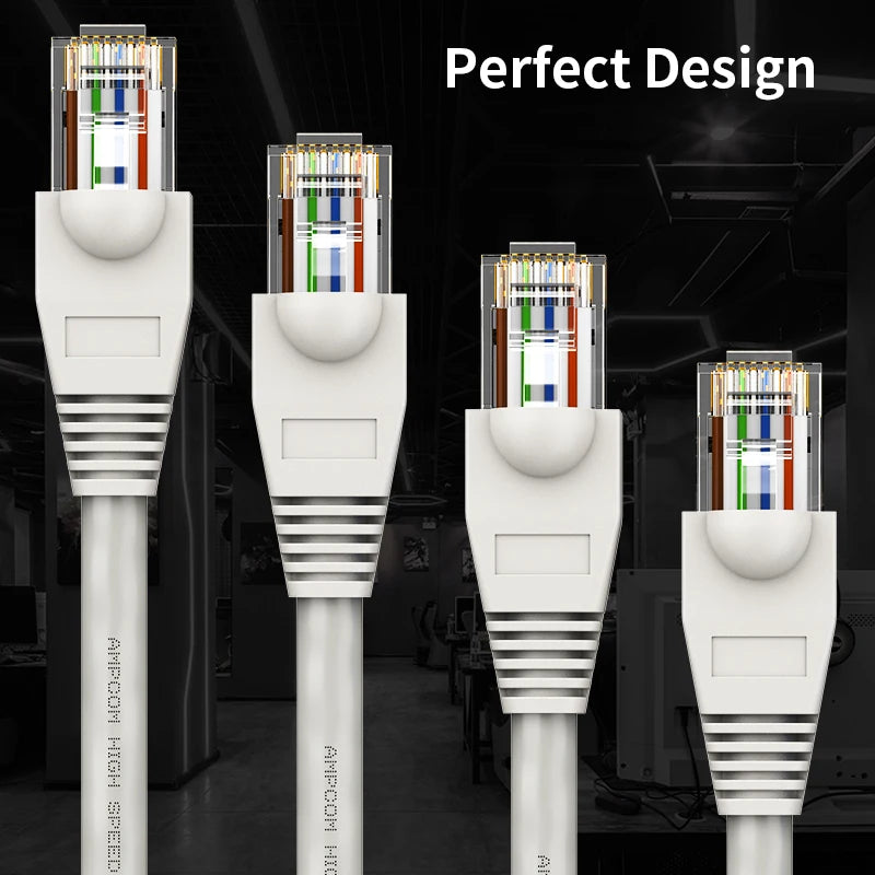 AMPCOM RJ45 Connector Strain Relief Boots Cover for CAT6/5E/5 Ethernet Cable, Plastic Lan Cable Strain Connector Boot Ends Caps