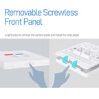 AMPCOM 86 Type Faceplate Computer Socket Panel Network Module RJ11 RJ45 Cable Interface Outlet Wall Socket Electrical Equipment