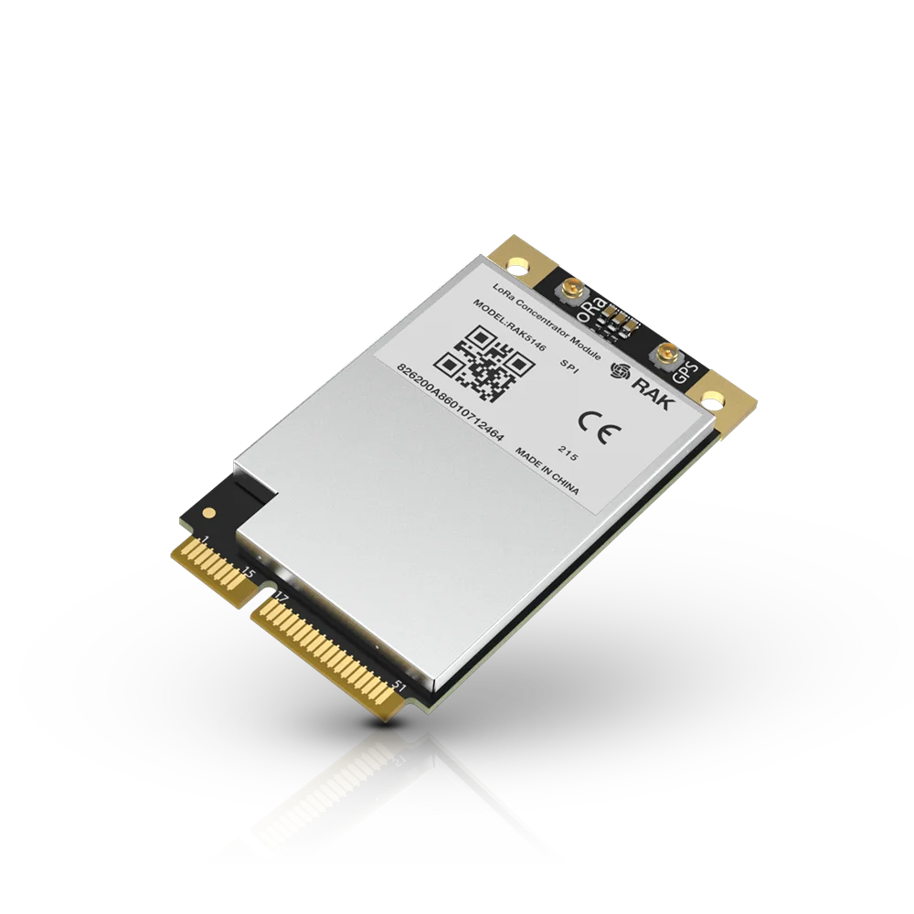 RAK5146 Gateway Concentrator Module for LoRaWAN, SX1303 LoRa Core (SPI or USB, GPS, LBT)