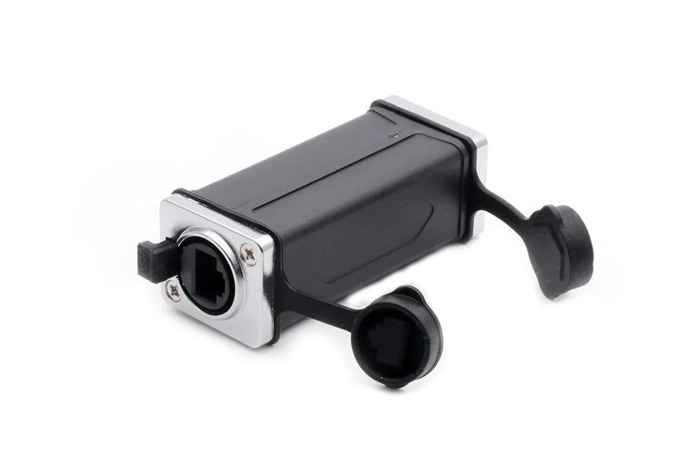 1pc New Arrival Waterproof Network Connector RJ45 Ethernet Connector Female Panel Mount Sockets IP65 Level