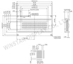 Winstar New WH2004AR-TFH-JT# ST7066 IIC/SPI 204 2004 20*4 20x4 Character UART LCD Display Module 5V Screen