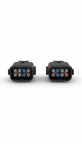 Multi-Pin Signal Harness Connector, Steel Black