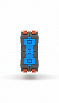 Modular Power Distribution Connector, Electric Blue
