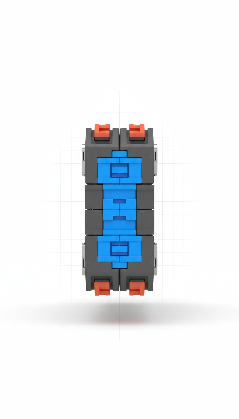 Modular Power Distribution Connector, Electric Blue