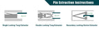 JRready Replacement Tip Kit for Extraction Tool &Terminal Release Tool for Deutsch,AMP/TE,Molex,Delphi,JST,Harting Connectors