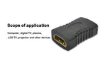HDMI Female to Female Connector HDMI Extension Cable High-Definition Connector Version 1.4 Computer Video HDMI Straight Connecto