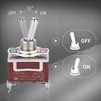 1PC 12V DC 30A 2 Pin SPST Toggle Switch Latching/Momentary On Off for Auto Car Marine Boat - Automotive Electrical Accessory