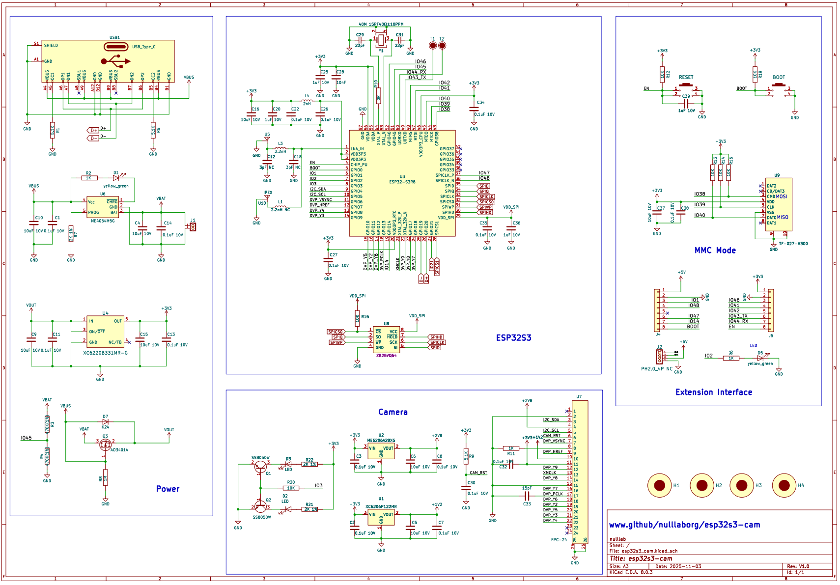ESP32S3-CAM Development Board ESP32-S3R8 WiFi Bluetooth Wireless Video Transmission Module OV3660 OV2640 Camera
