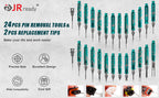 JRready Replacement Tip Kit for Extraction Tool &Terminal Release Tool for Deutsch,AMP/TE,Molex,Delphi,JST,Harting Connectors