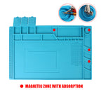 For BGA Soldering Station Silicone Repair Pad Magnetic Heat-Resistant Adsorption Soldering Mat Platform