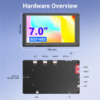 CrowPanel 7.0" HMI ESP32 Display 800x480 7 inch RGB TFT LCD Touch Screen Compatible with Arduino/LVGL/ PlatformIO/Micropython