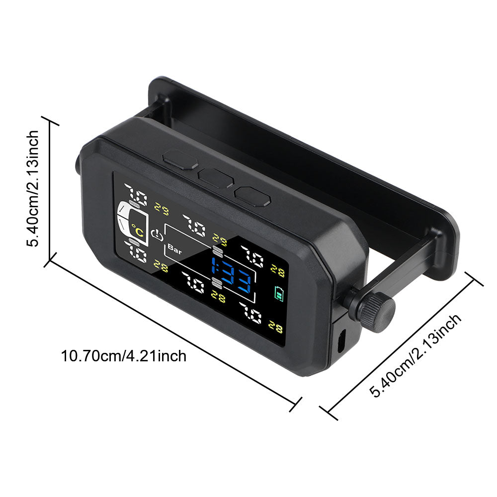 H13 Truck Car Tyre Pressure Monitor 6 External Sensors Tire Pressure Monitoring System Intelligent Temperature Warning Fuel Save