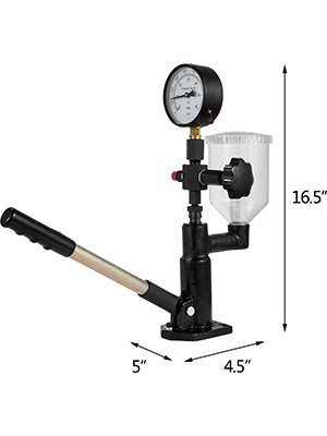 SucceBuy DieselFuel Injector Tester 6000PSI With DualScale Gauge Engine FuelTest Tool Diesel Injector Nozzle Pop Pressure Tester