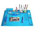 For BGA Soldering Station Silicone Repair Pad Magnetic Heat-Resistant Adsorption Soldering Mat Platform