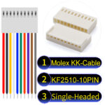 Molex KK-Cable KF2510 10-Pin Single-Headed PVC Cable