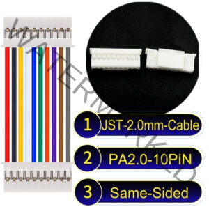 JST PA2.0 10Pin Same-Side-Head Cable