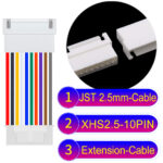 JST XHS2.5 with Belt Lock 10Pin Male Female Extension Cable