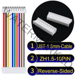 JST ZH1.5 10Pin Reverse-Side-Head Cable