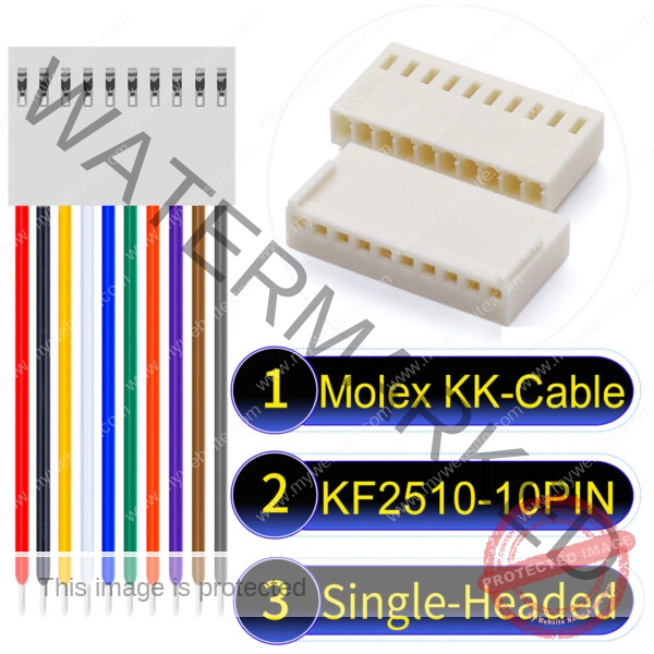 Molex KK-Cable KF2510 10-Pin Single-Headed PVC Cable