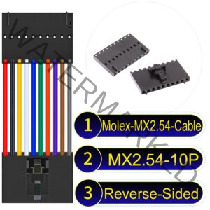 Molex 2.54mm MX2.54 10Pin Reverse-Side-Head Cable